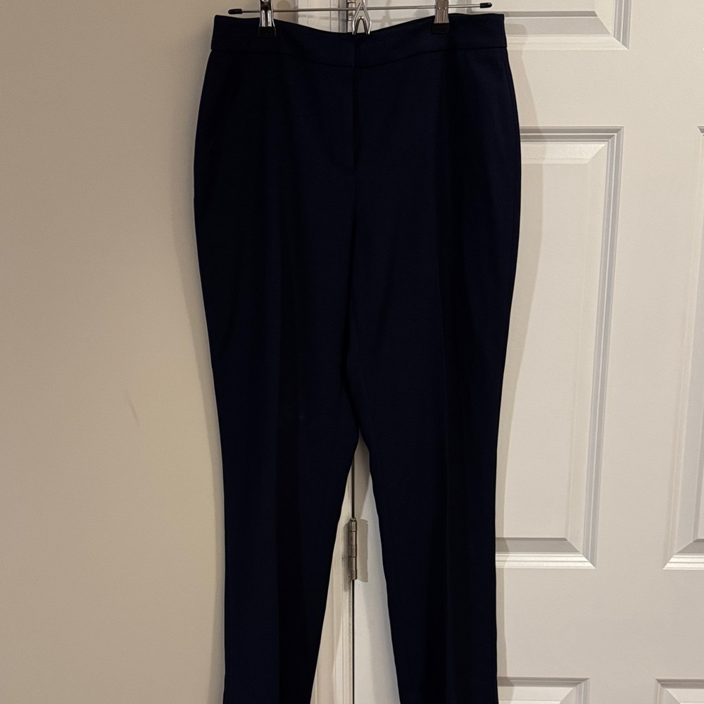 Elie Tahari Dark Blue Straight Leg Pants